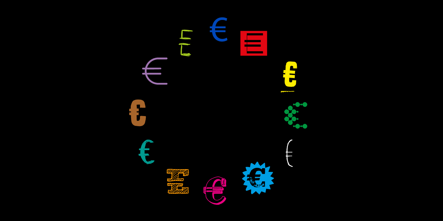 Przykładowa czcionka Euro Icon Kit Symbols #5